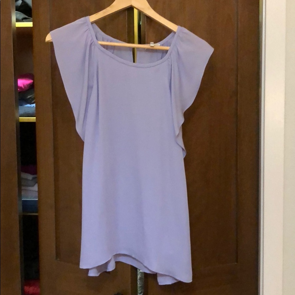 Joie lavender silk blouse size m
